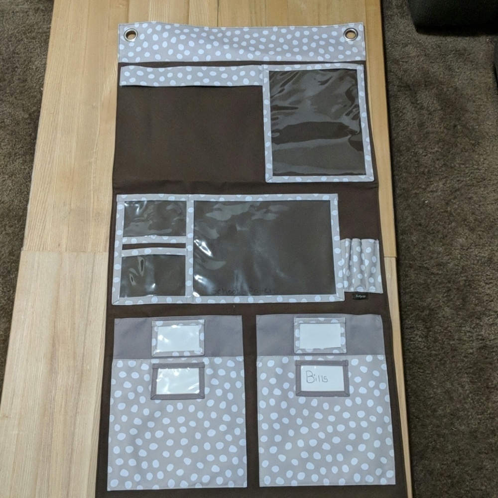 Thirty one wall organizer